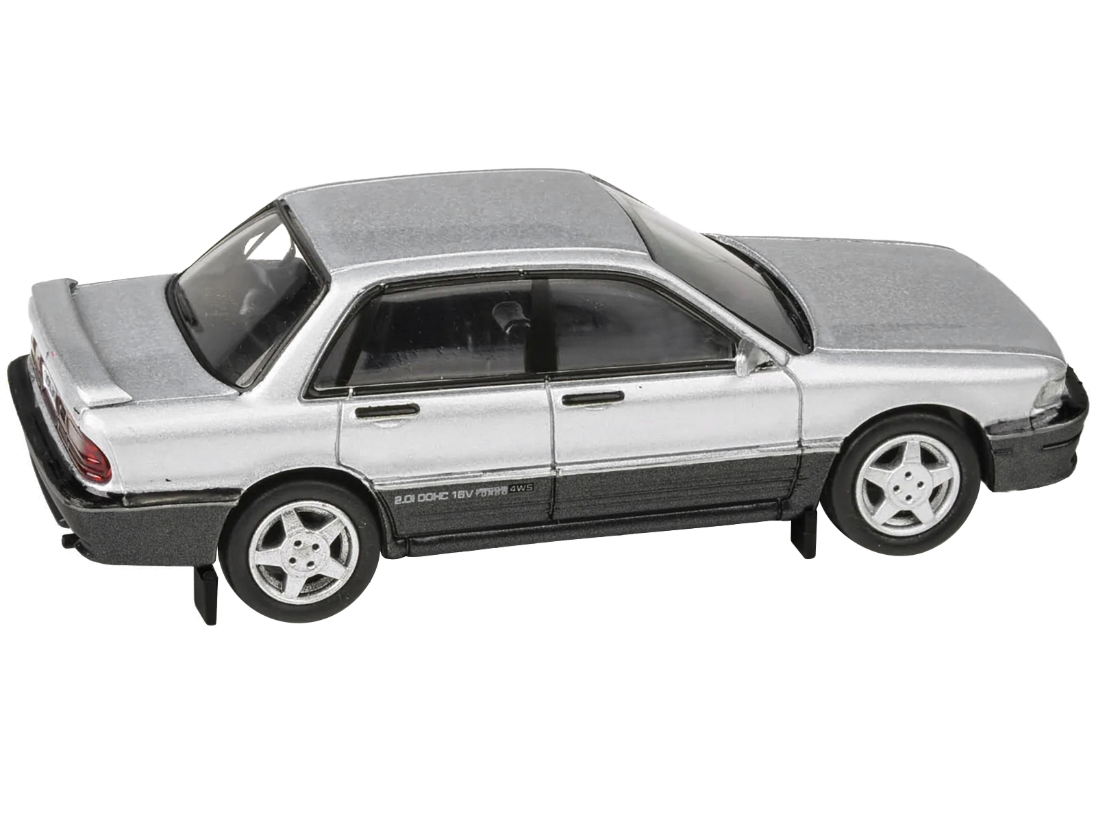 Mitsubishi Lancer RS Evolution III RHD (Right Hand Drive) Scortia White with Red Rally Stripes 1/64 Diecast Model Car by Hobby Japan