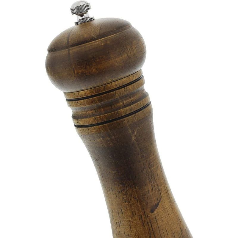 Juvale Wooden Pepper Grinder Mill with Durable Adjustable Knob for Pepper, Salt, Spices, 2.2x2.5x8.5 in