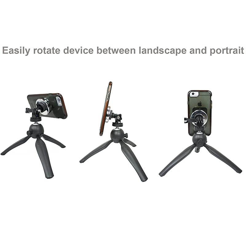 Gear Universal Magnetic Phone Mount and Heavy Duty Tripod Mount Your Phone via Magnetic Mount and Metallic Plate to This Tripod Setup for ing Strong Hold