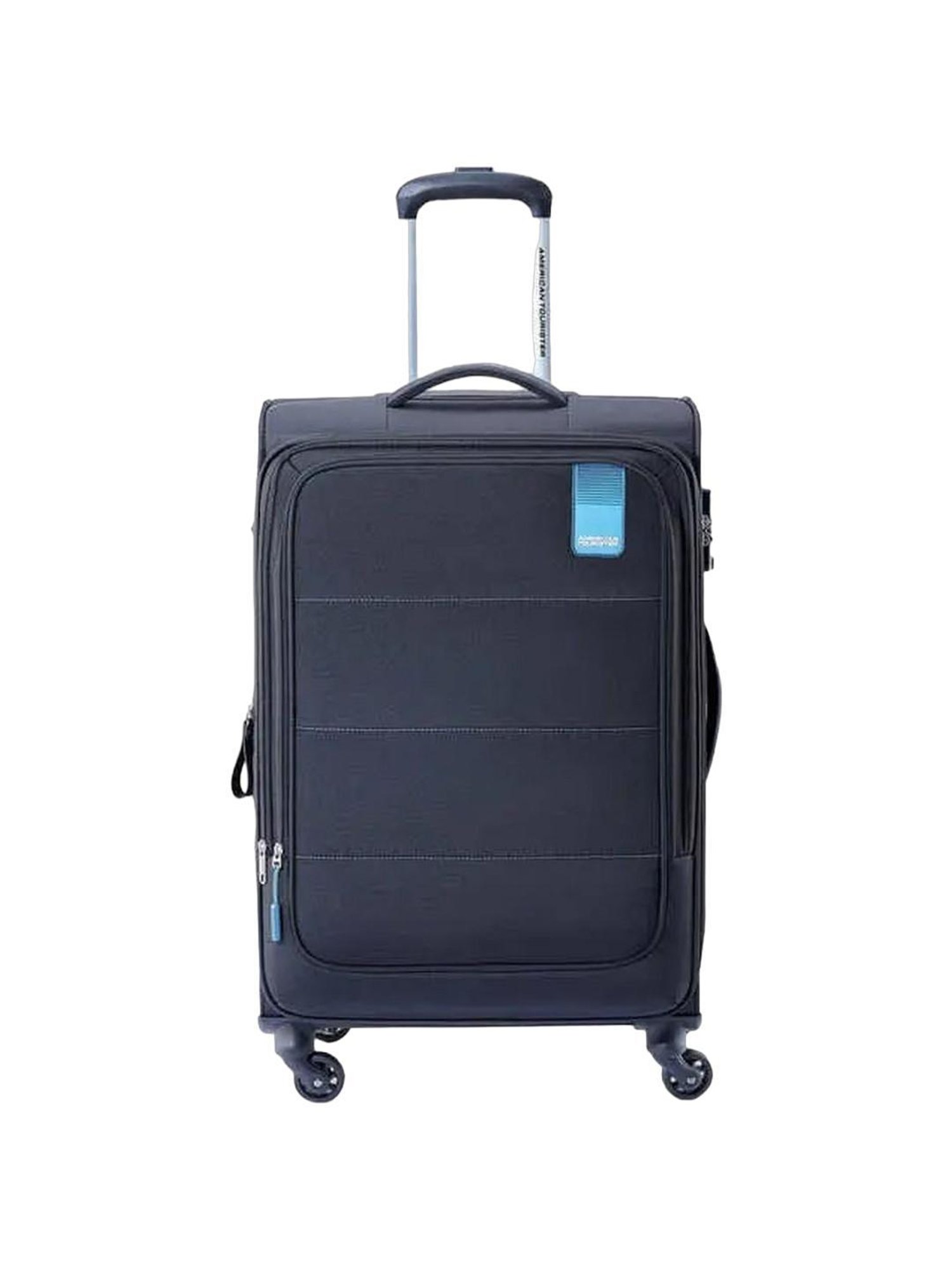 American Tourister Flamen Black Solid Soft Trolley Bag - 69 cm