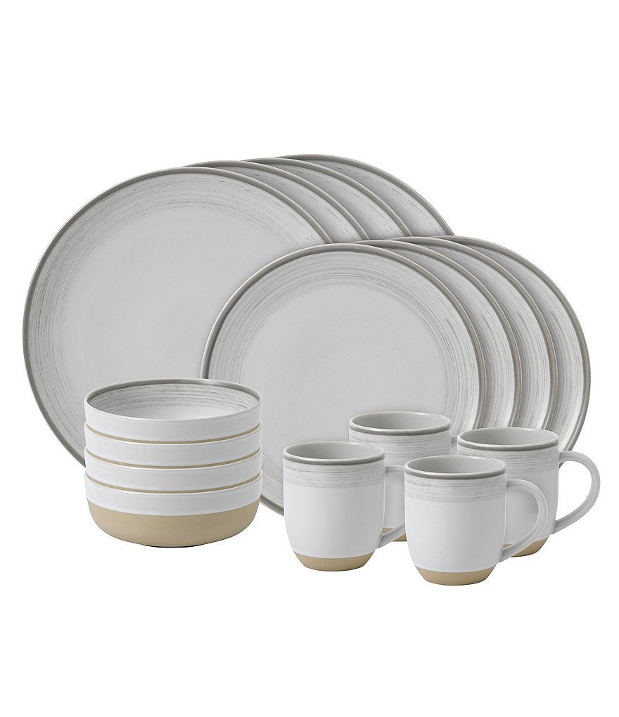 ED Ellen DeGeneres Crafted by Royal Doulton Brushed Glaze 16-Piece Dinnerware Set