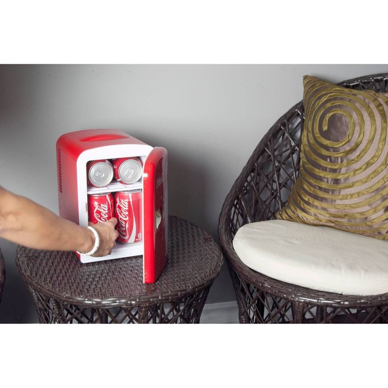 Coca-Cola 0.14 cu ft Personal Refrigerator - Red
