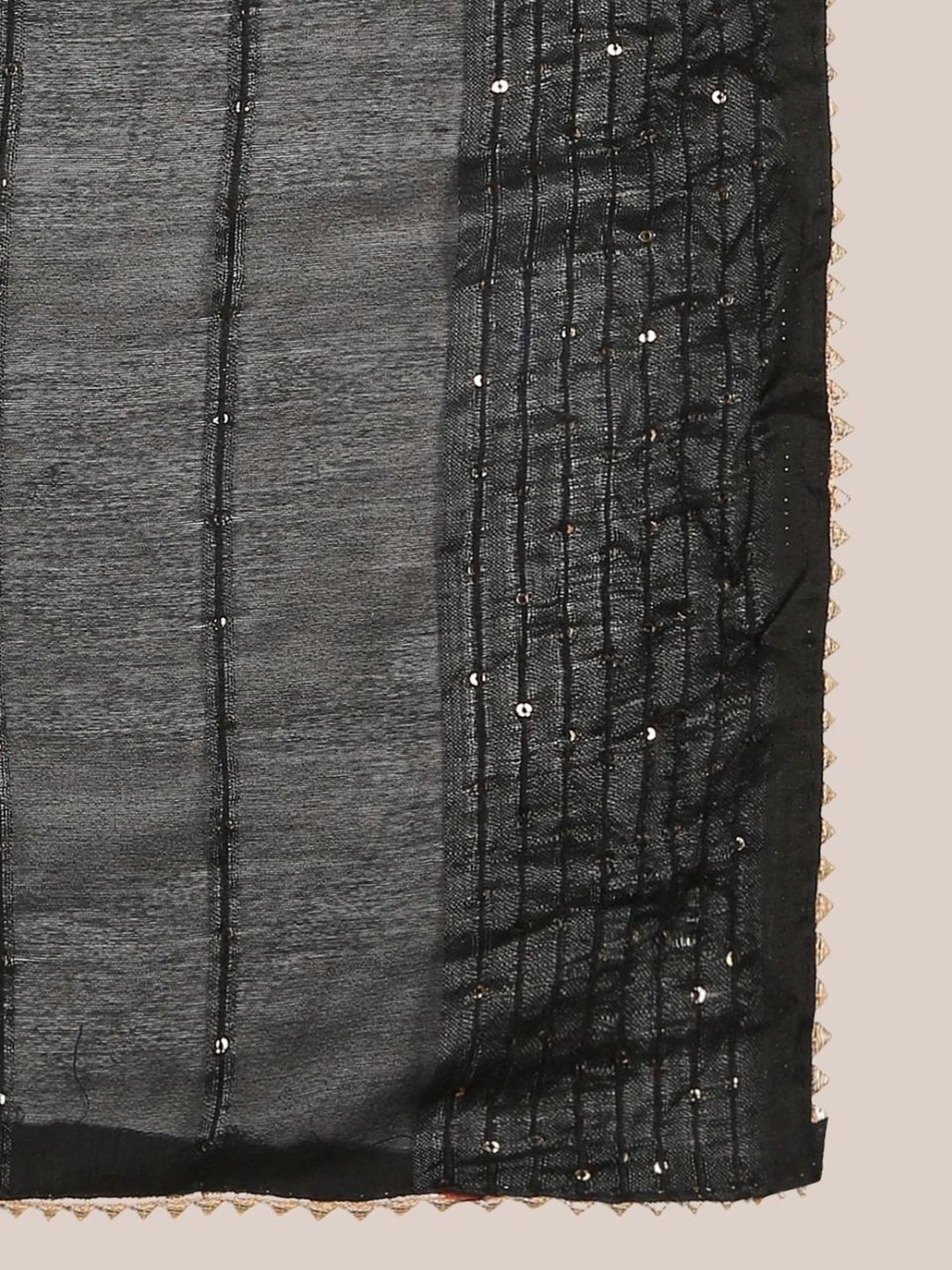 Dupatta Bazaar Black Self Pattern Dupatta