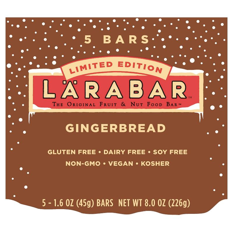 Larabar Gingerbread Nutrition Bars - 5 ct
