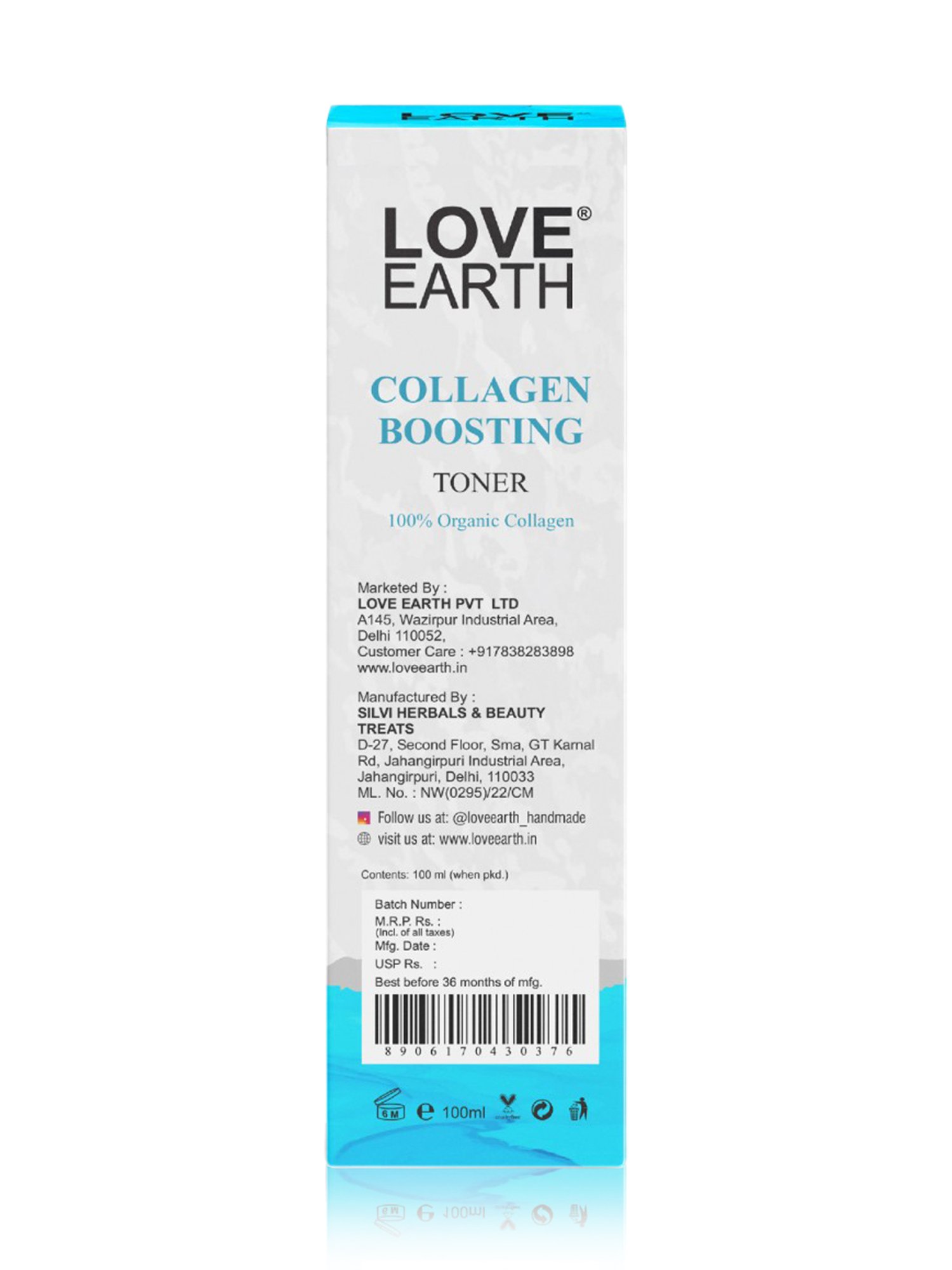Love Earth Collagen Boosting Toner - 100 ml
