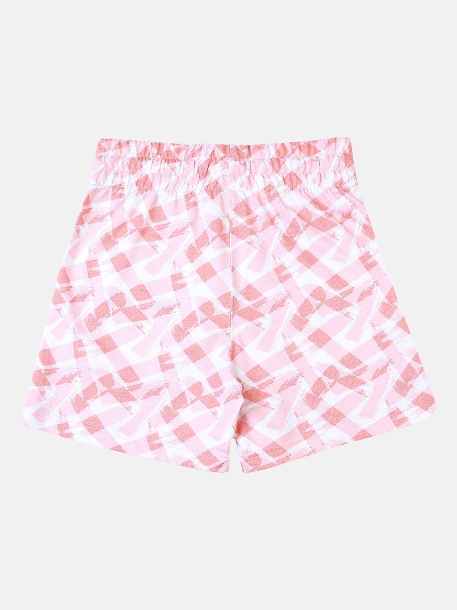 Kiddopanti Kids Coral & Neon Green Logo Cycling Shorts (Pack of 2)