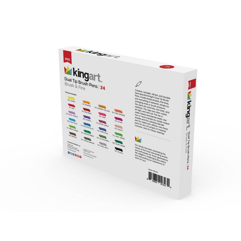 Kingart 125ct Pencils Pens With Paper Pad Bundle