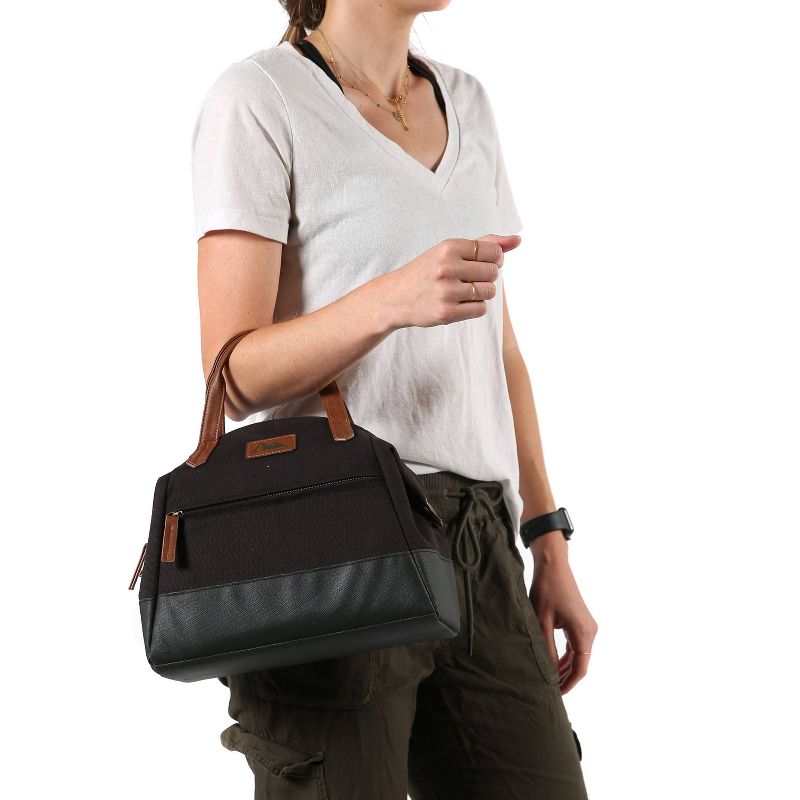 Arctic Zone Canvas Lunch Tote - Black