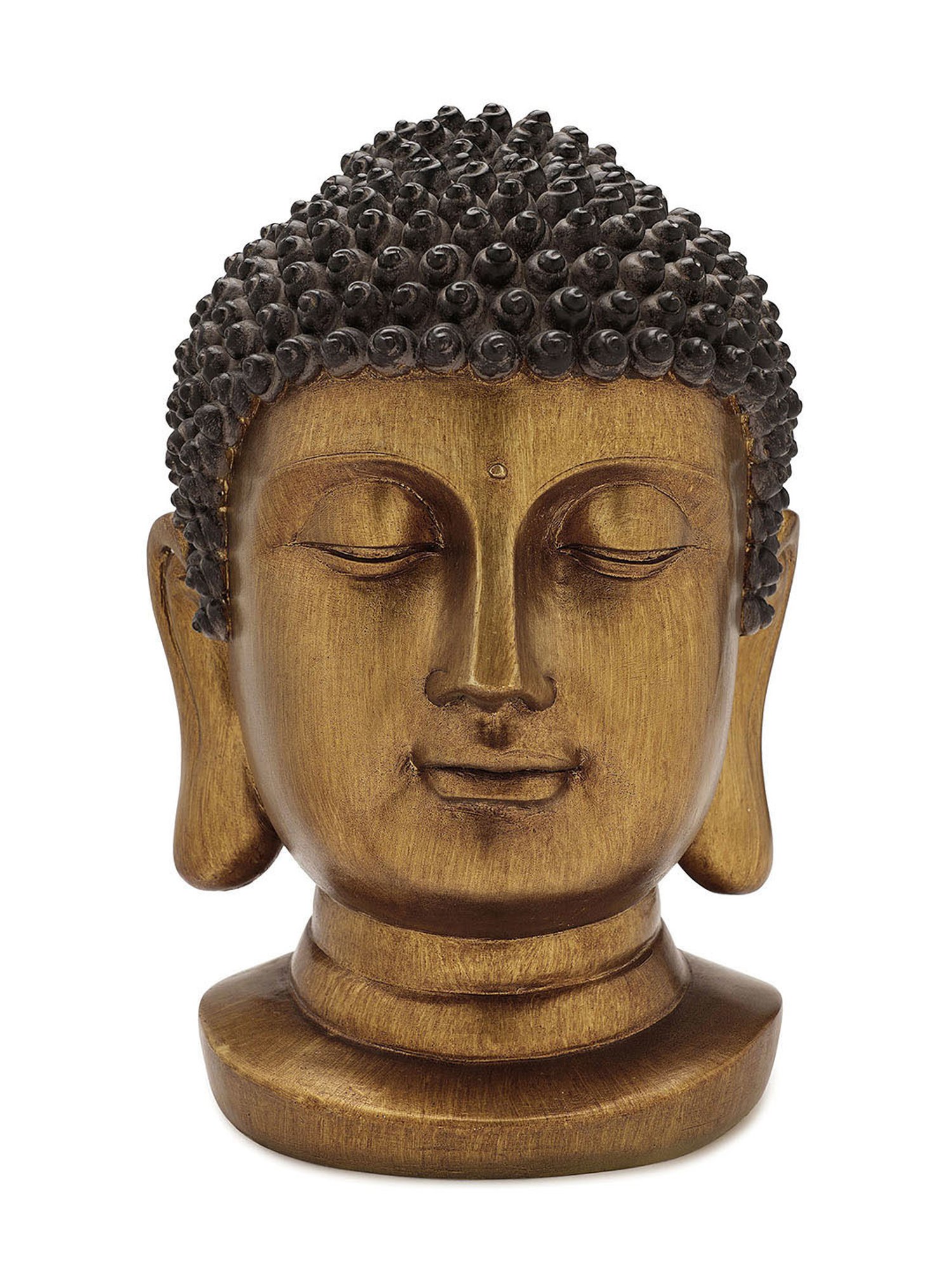 Pure Home and Living Gold Polyresin Textured Sculptures and Figurines