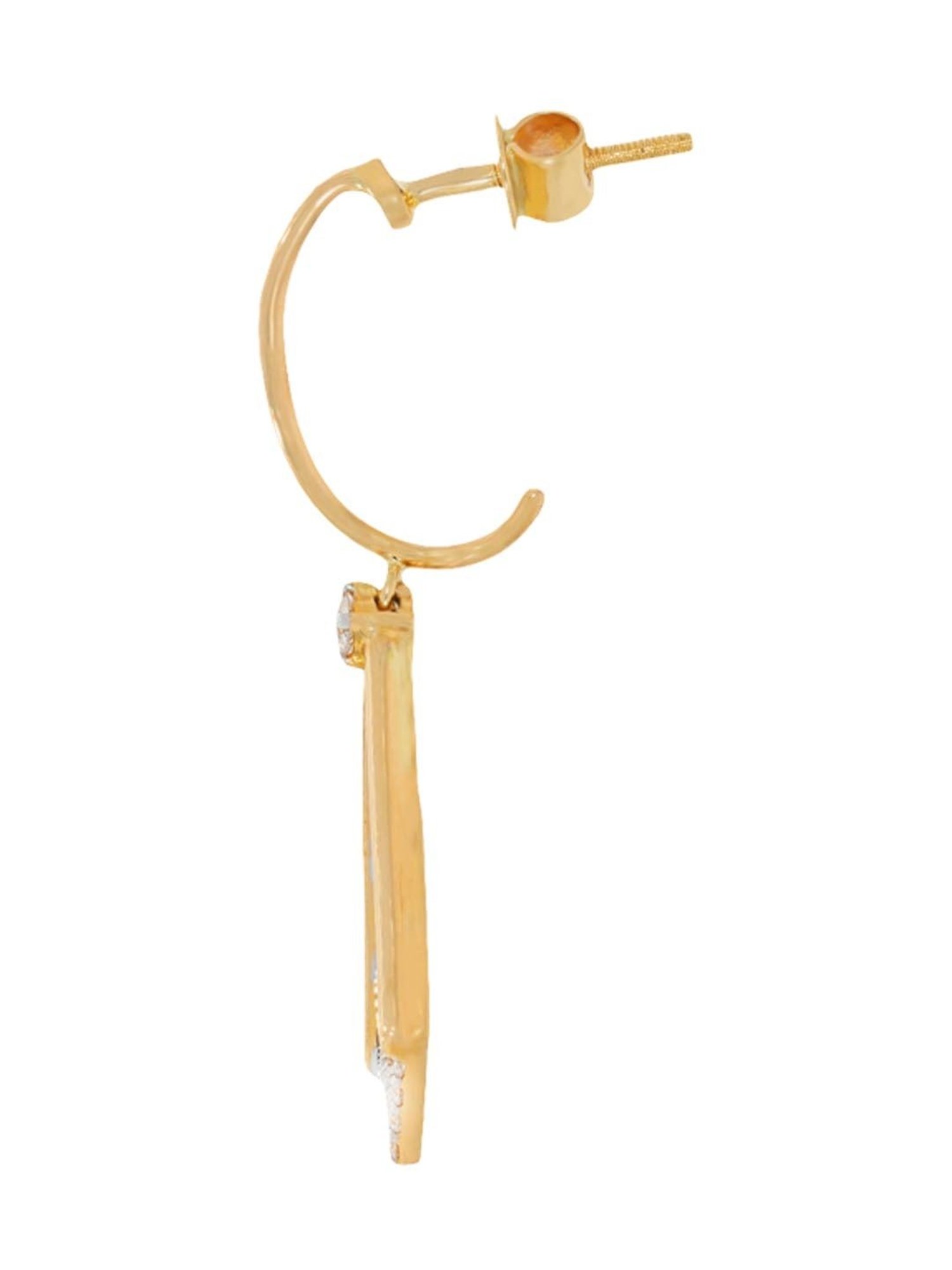 Waman Hari Pethe Jewellers 18k Gold & Diamond Earrings for Women