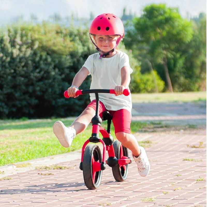 Kinderfeets White Adjustable Toddler and Kids Bike Helmet Bundle with Kinderfeets Sage GreenTiny Tot PLUS 2-in-1 Balance Trike Tricycle
