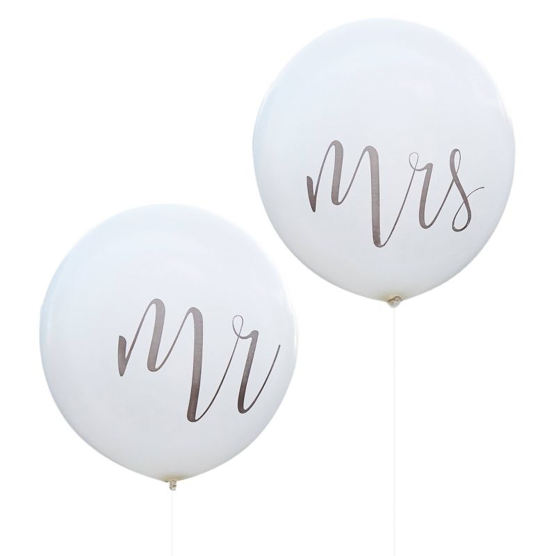 "Mr And Mrs" Wedding Balloons