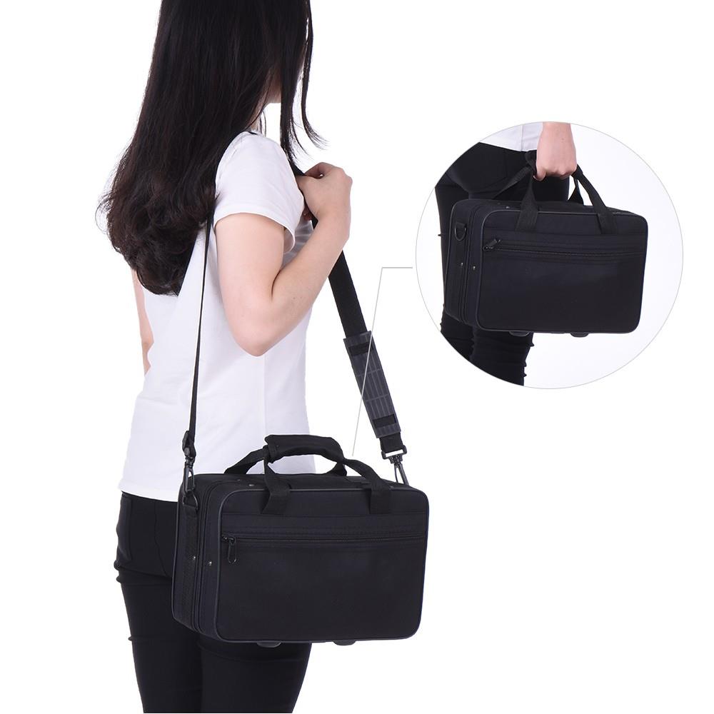 ammoon Mini Pocket Trumpet Bb Flat Brass Wind Instrument with Mouthpiece Gloves Cleaning Cloth Carrying Case