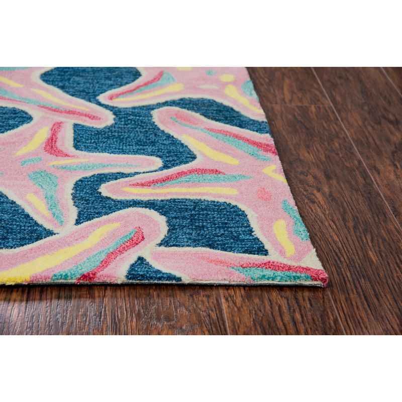 2'6"X4' Tufted Starfish Accent Rug Blue - Rizzy Home