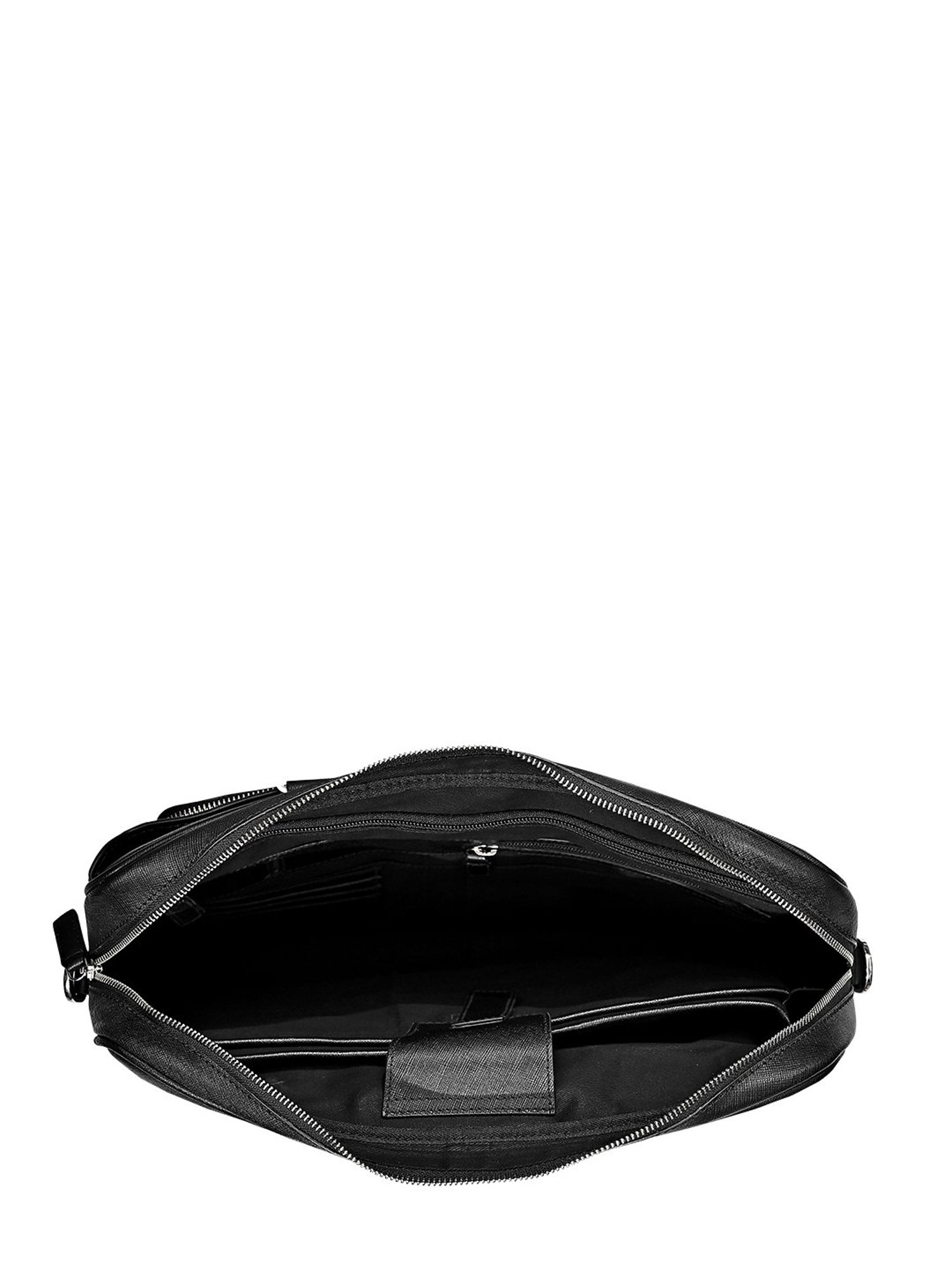 Eske Lewes 15 inch Black Leather Large Laptop Messenger Bag