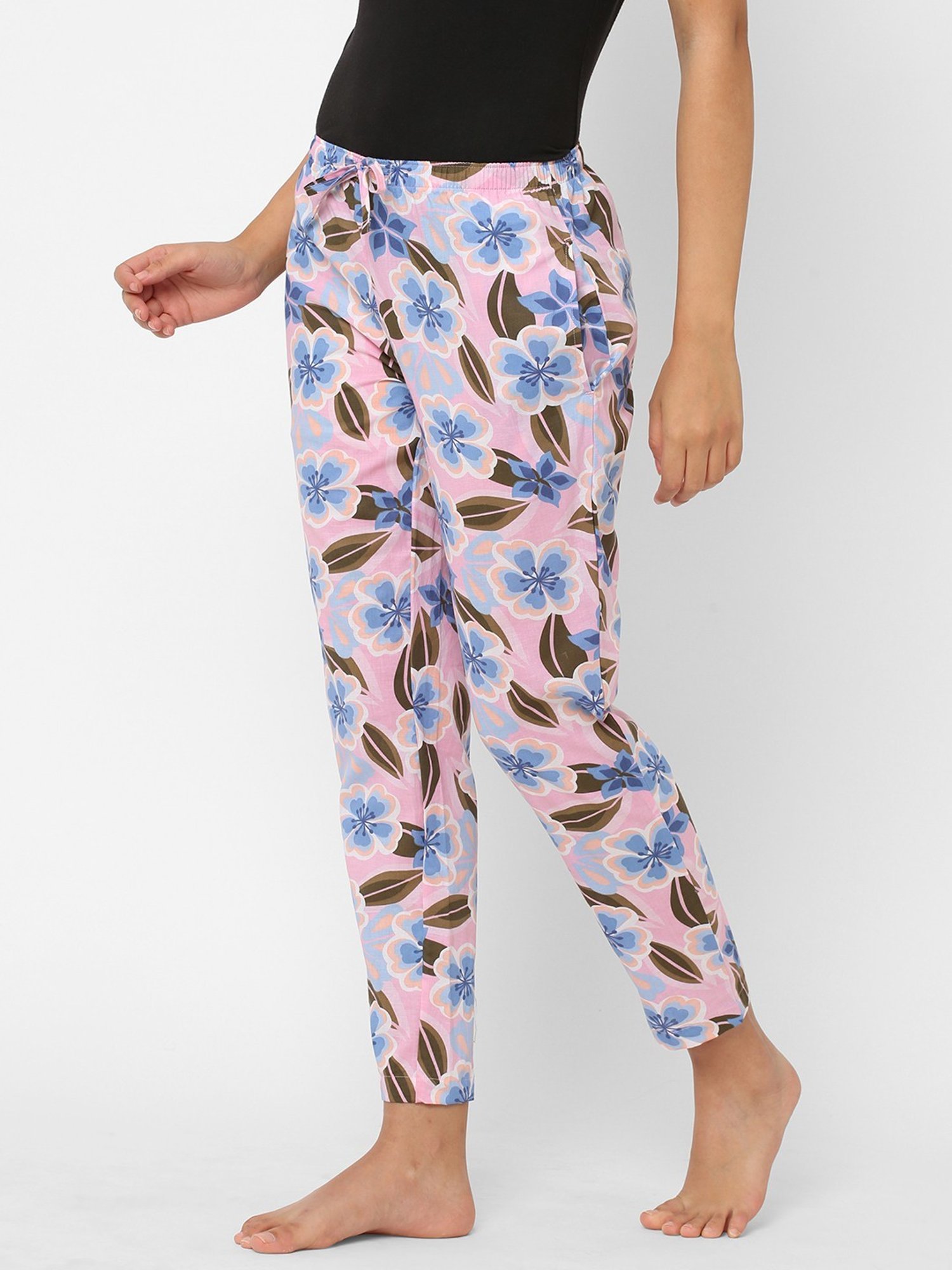 Urban Scottish Pink Floral Print Lounge Pants