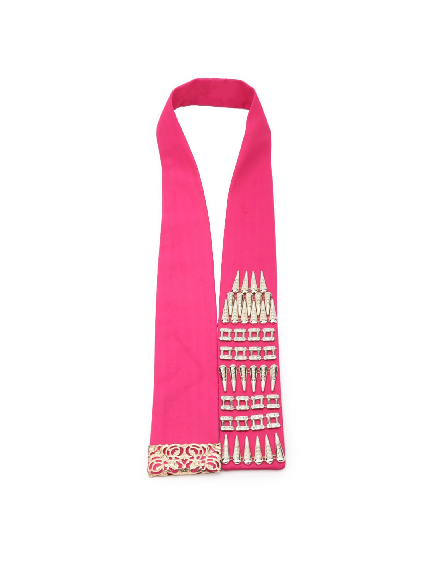 Odette Magenta Fabric Embellished Collar