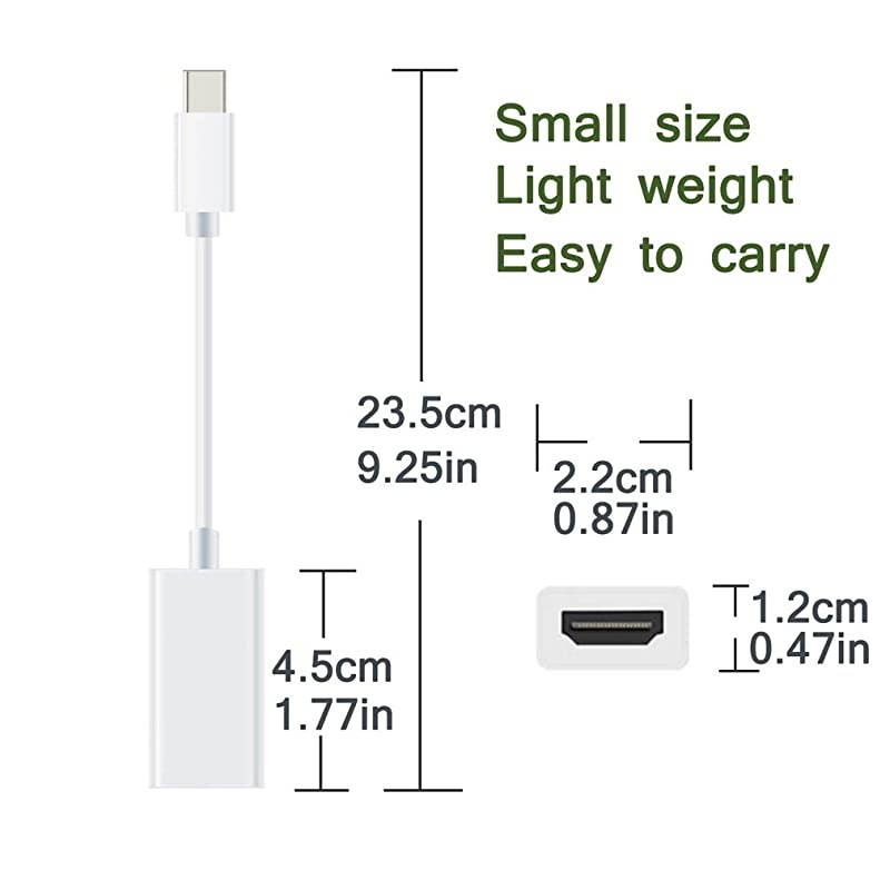 Mini DisplayPort to HDMI Adapter,  Thunderbolt to HDMI Converter for MacBook Air/Pro, Microsoft Surface Pro/Dock, Monitor, Projector and More (2-Pack, White)