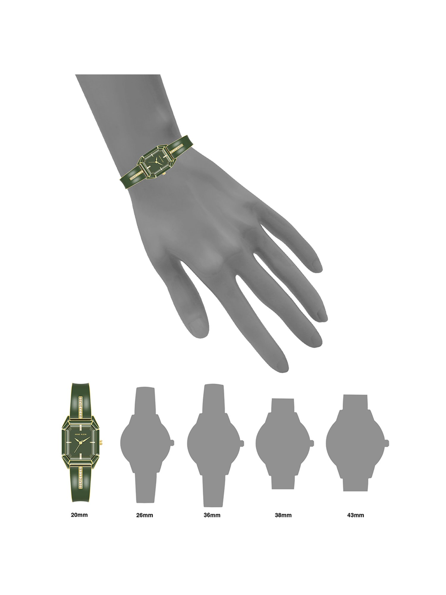 Anne Klein AK4042GPGN Analog Watch for Women