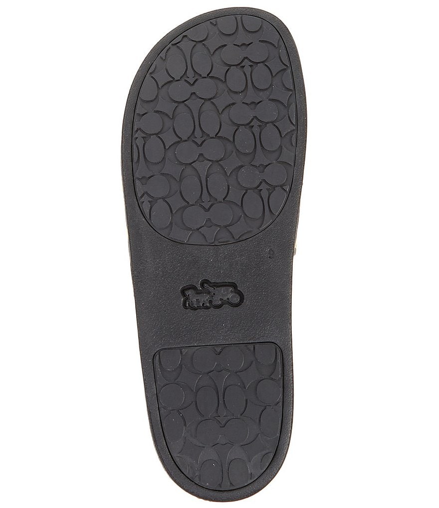 COACH Men's Wildbeast Logo Detail Pool Slides