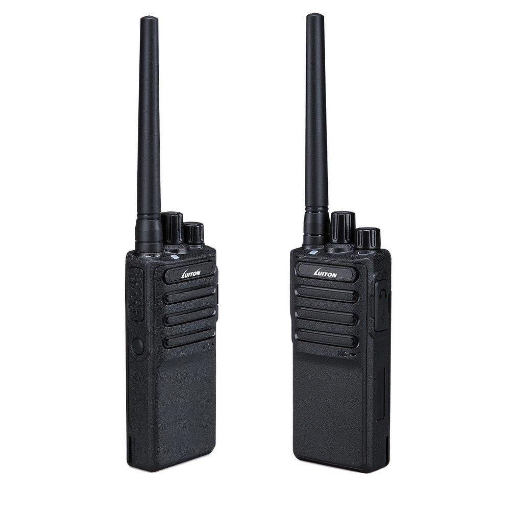 Walkie Talkies Voice Scrambler with Earpiece for Adults Outdoor CS Hiking Hunting Travelling Long Distance 2 Way Radios By Luiton (2 Packs)