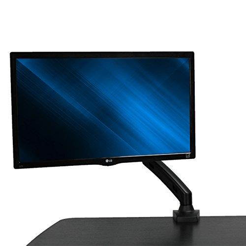 NavePoint Fully Adjustable Gas Spring C-Clamp LCD Monitor Sit-Stand Desk Mount up to 27"