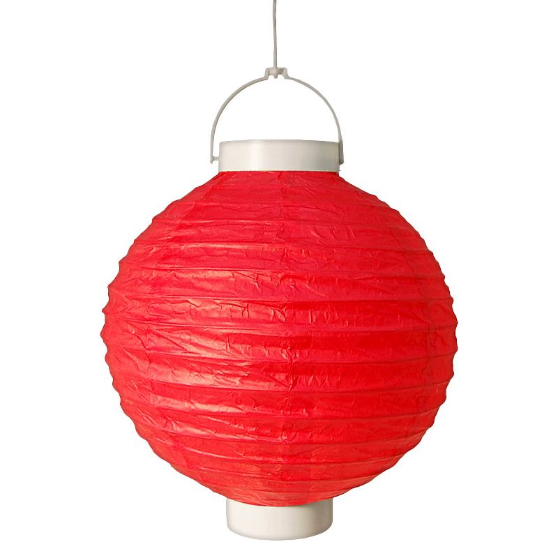 3ct Red Battery Operated Paper Lantern