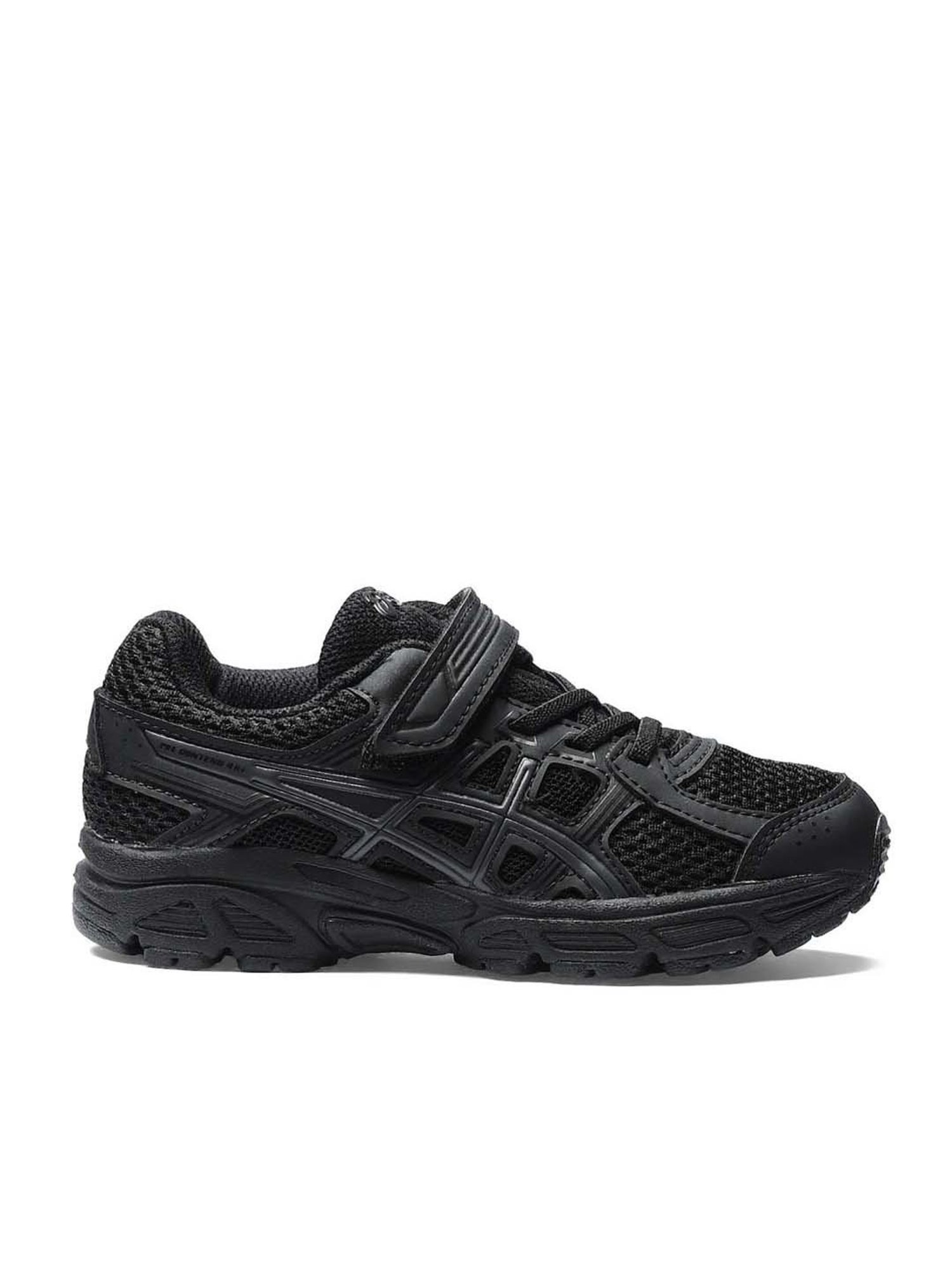 Asics Kids CONTEND 4B + VEL Black Velcro Shoes