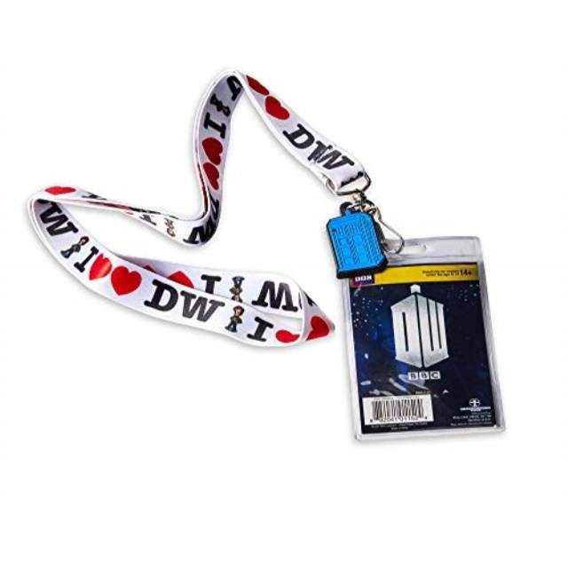 Lanyard - Doctor Who - I Heart Love The Dr w/2D Charm New