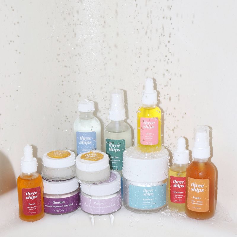 Three Ships Awake Rose Hydrosol Toner - 2 fl oz