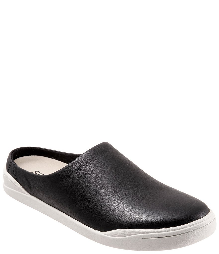 SoftWalk Auburn Leather Mules
