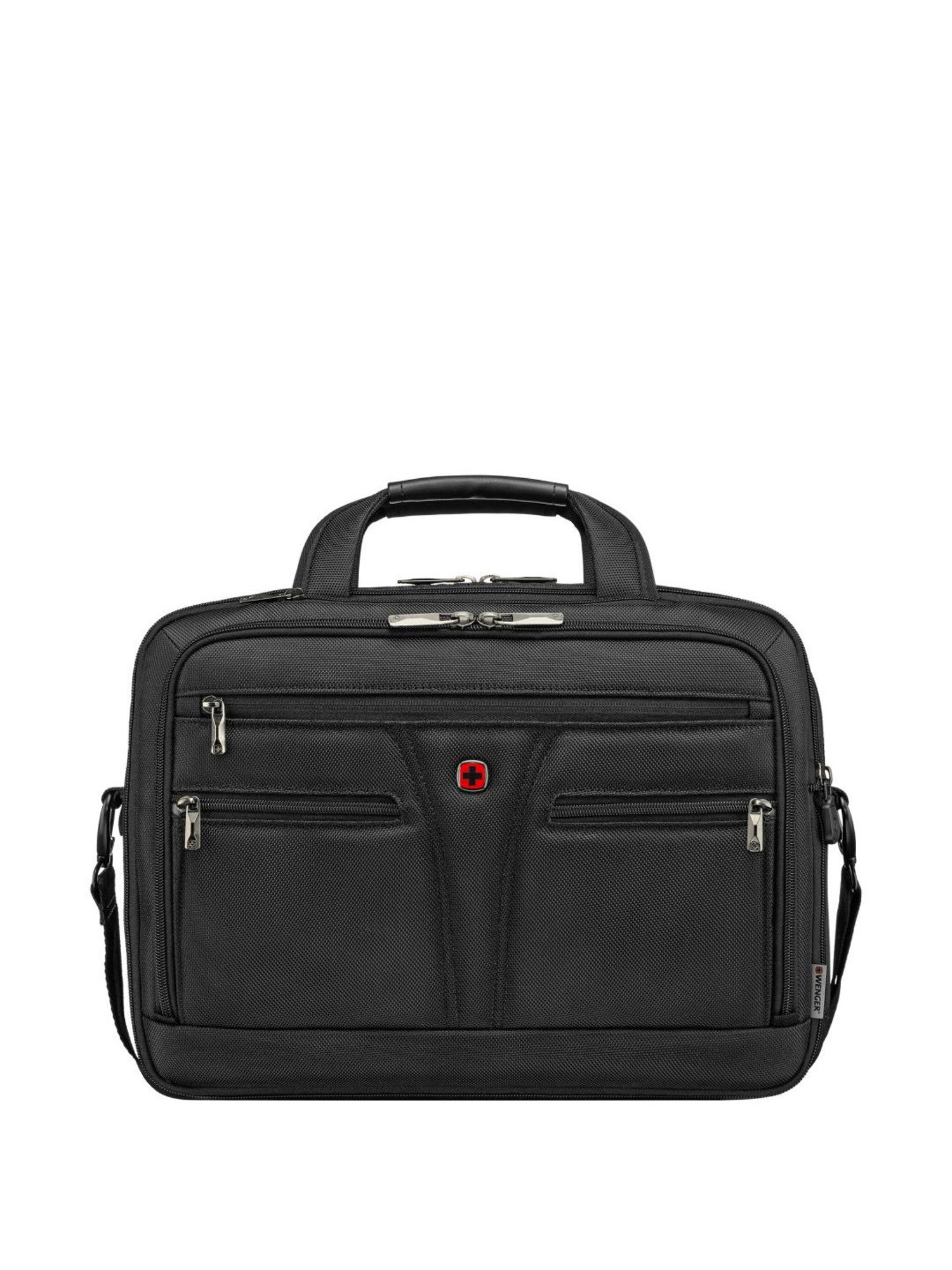 Wenger Black Polyester Medium Laptop Messenger Bag
