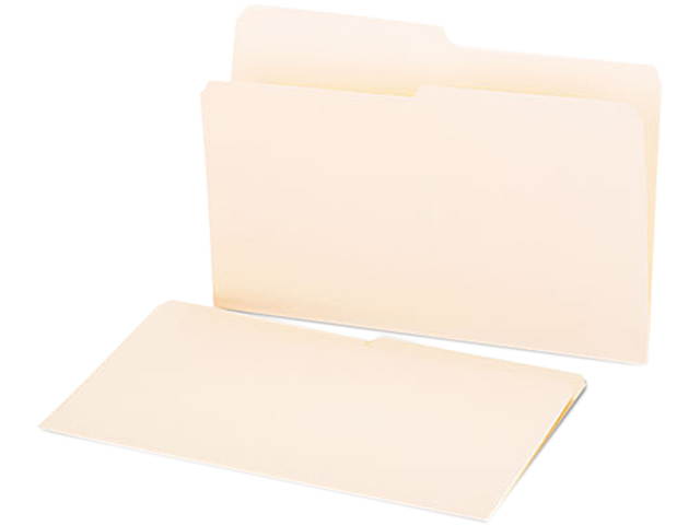 Universal 15112 File Folders, 1/2 Cut, One-Ply Top Tab, Legal, Manila, 100/Box