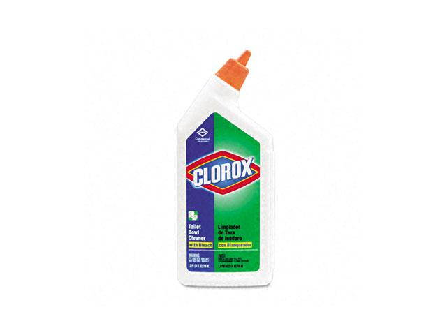 Clorox 00031CT Toilet Bowl Cleaner w/Bleach, 24 oz. Bottle, 12/Carton