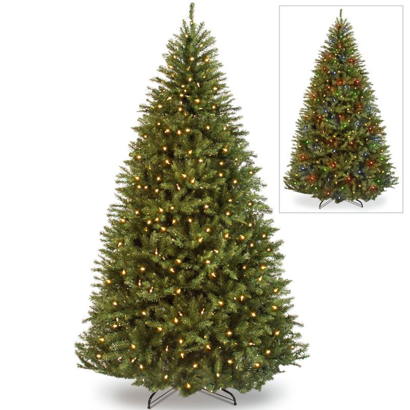Home Heritage Snowdrift Spruce 6.5 Foot Flocked Christmas Tree with White Lights