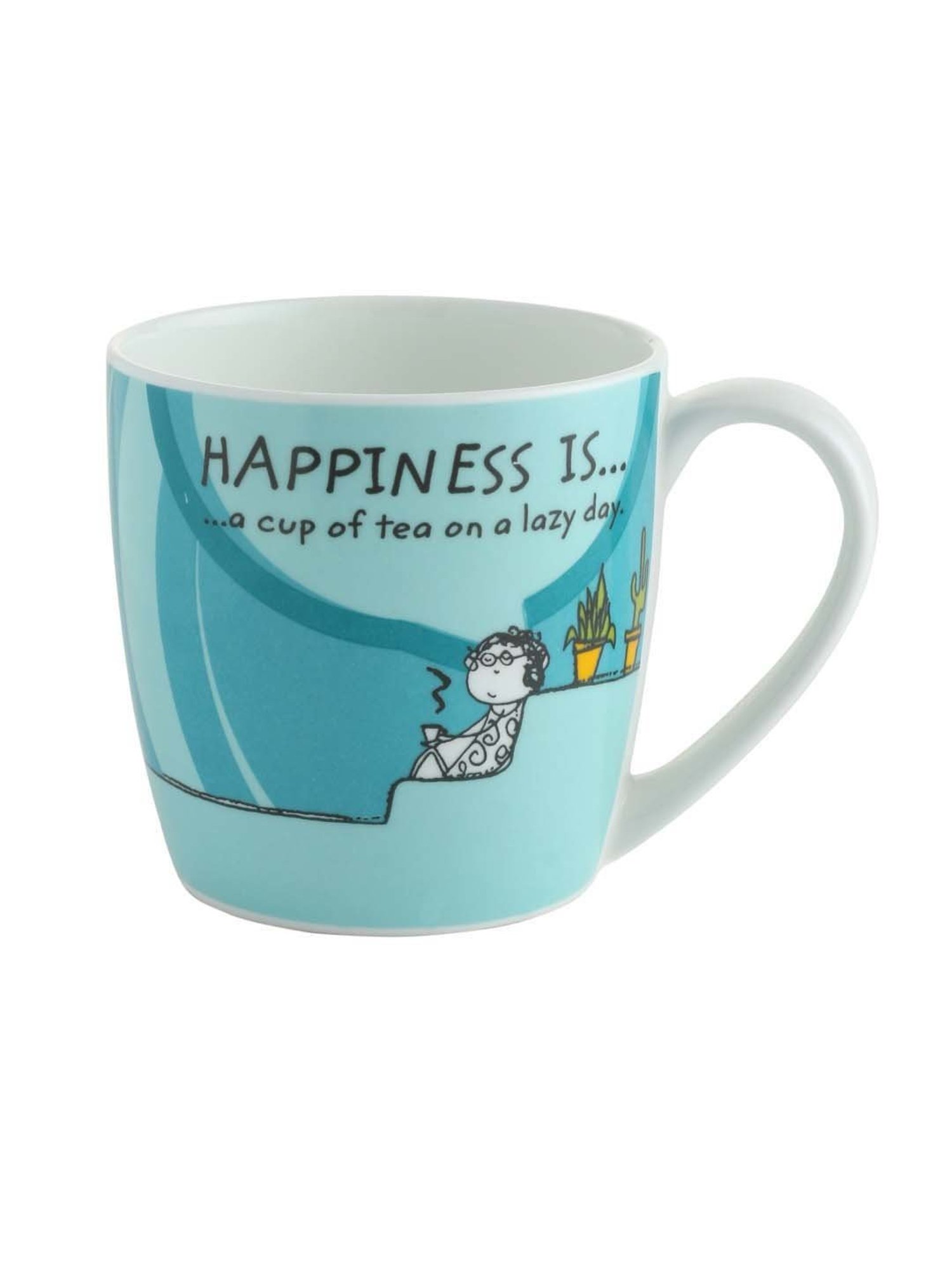 Clay Craft Multicolor Ceramic Coffee & Tea Mugs (170 ml) - Set of 4