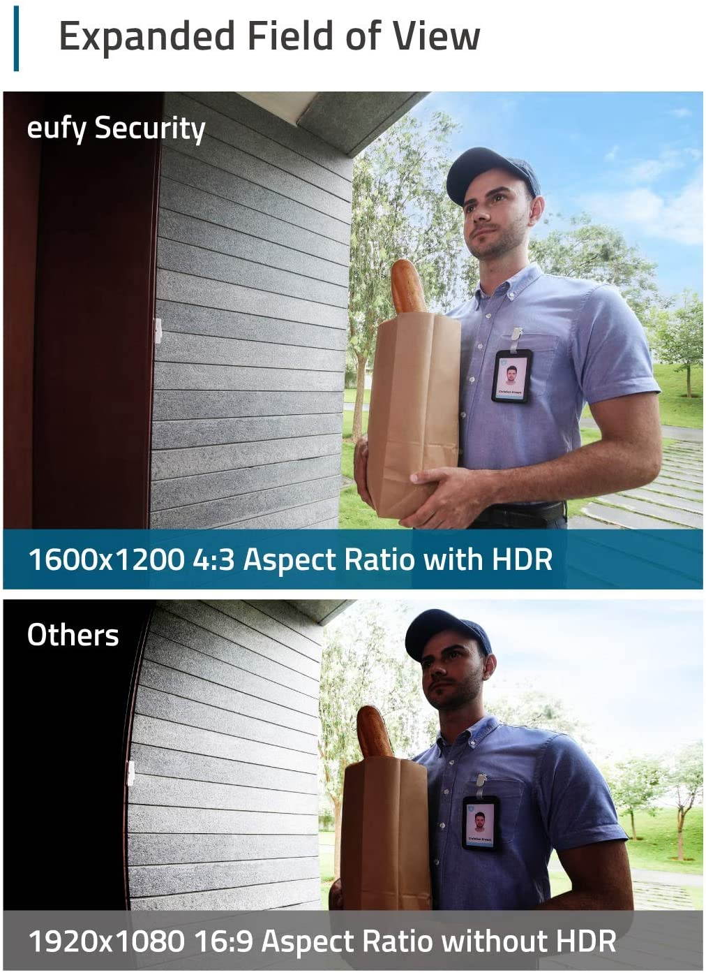 eufy Security, Wi-Fi Video Doorbell, 1080p-Grade Resolution, No Monthly Fee, Secure Local Storage, Human Detection, 2-way Audio, Free Wireless Chime-Requires Existing Doorbell Wires