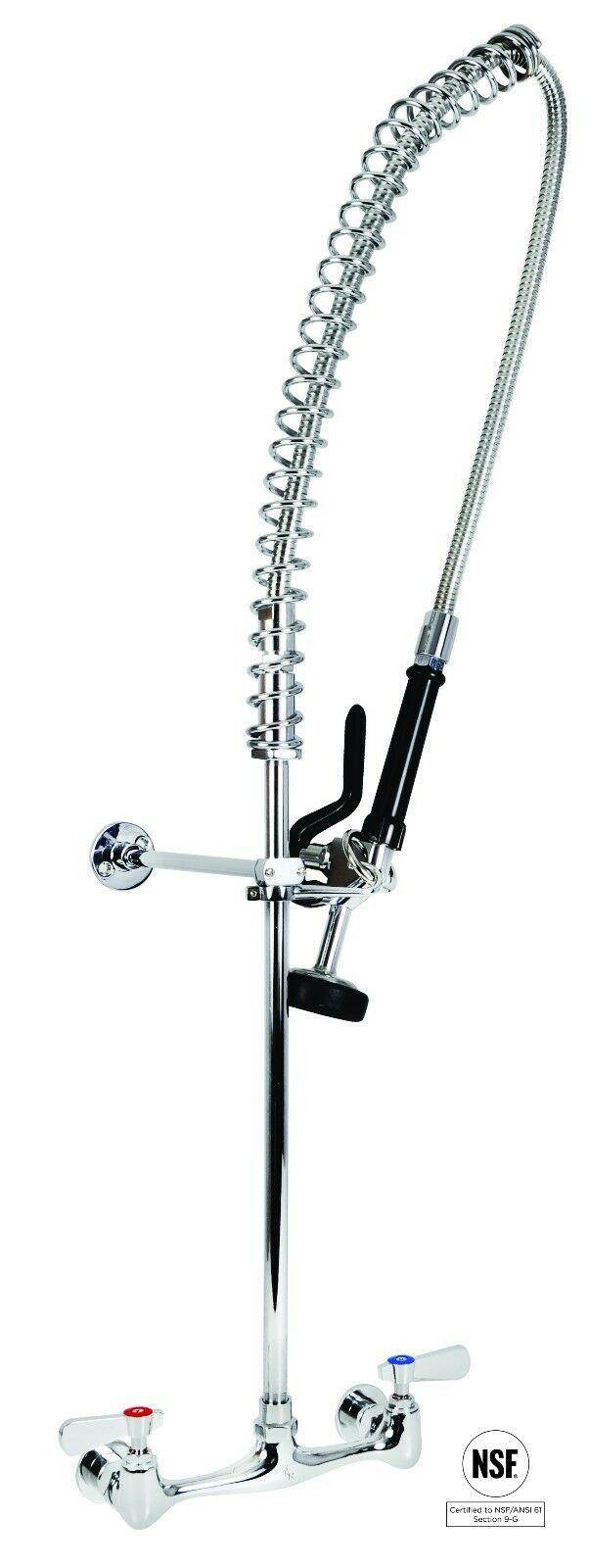 New Commercial Kitchen 8" Center Splash Mount Pre-Rinse unit