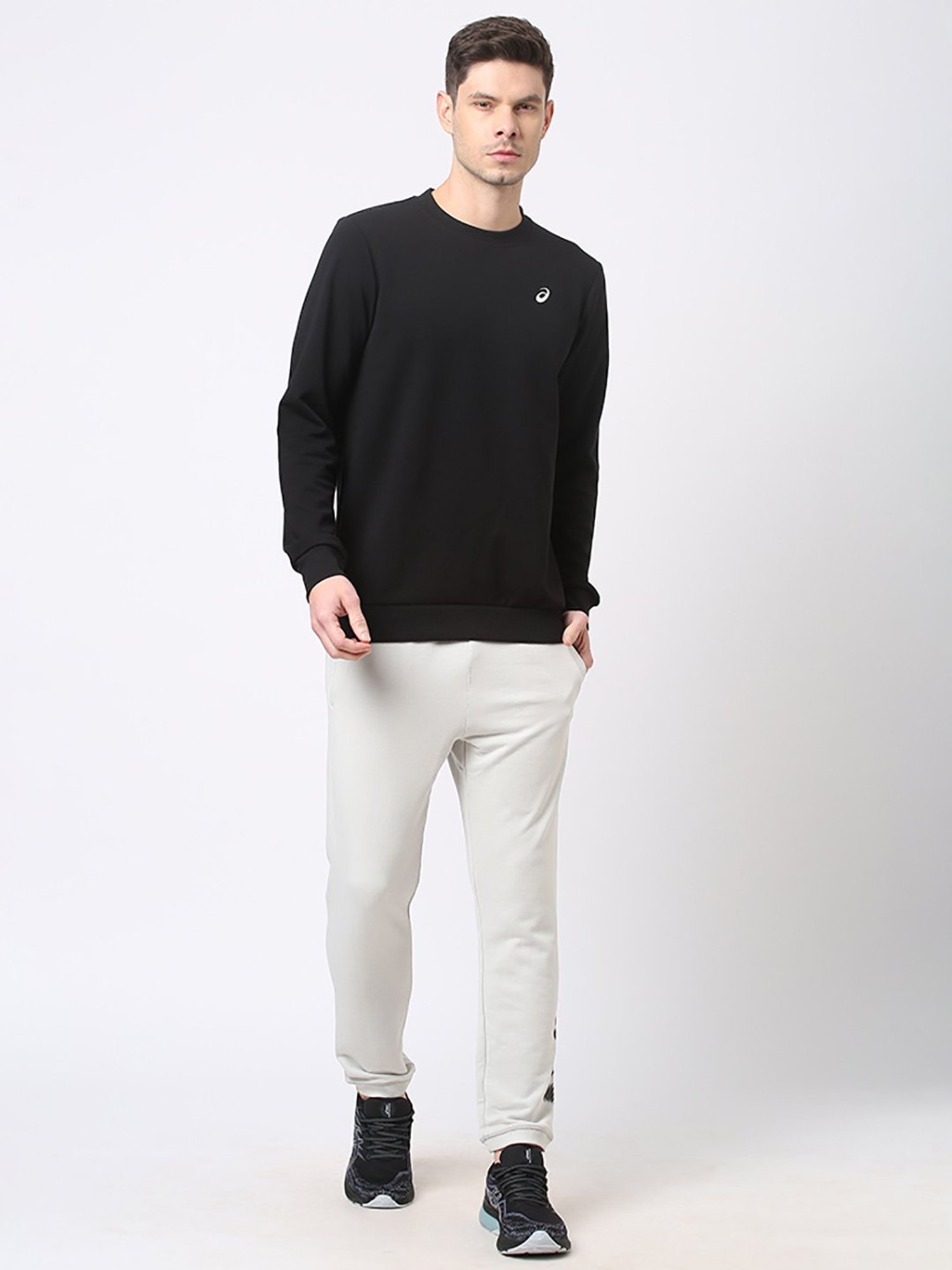Asics Black Regular Fit Sweatshirt