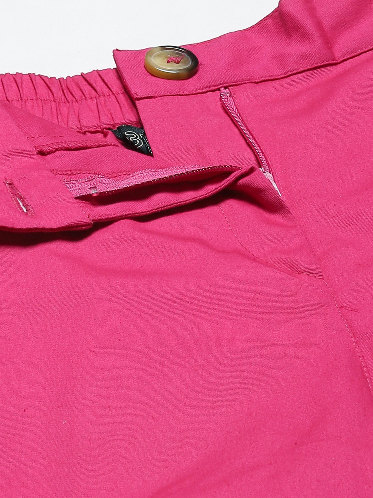 BRINNS Magenta Regular Fit Mid Rise Shorts