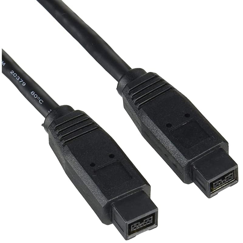 com 6 ft 1394b 9 Pin to 9 Pin Firewire 800 Cable MM IEEE 1394 cable FireWire 800 M to FireWire 800 M 6 ft black 1394996