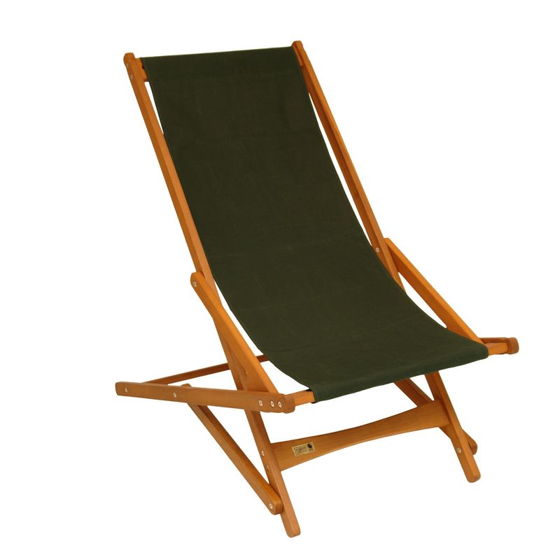 Hardwoof Folding Patio Accent Chair Green - Byer of Maine