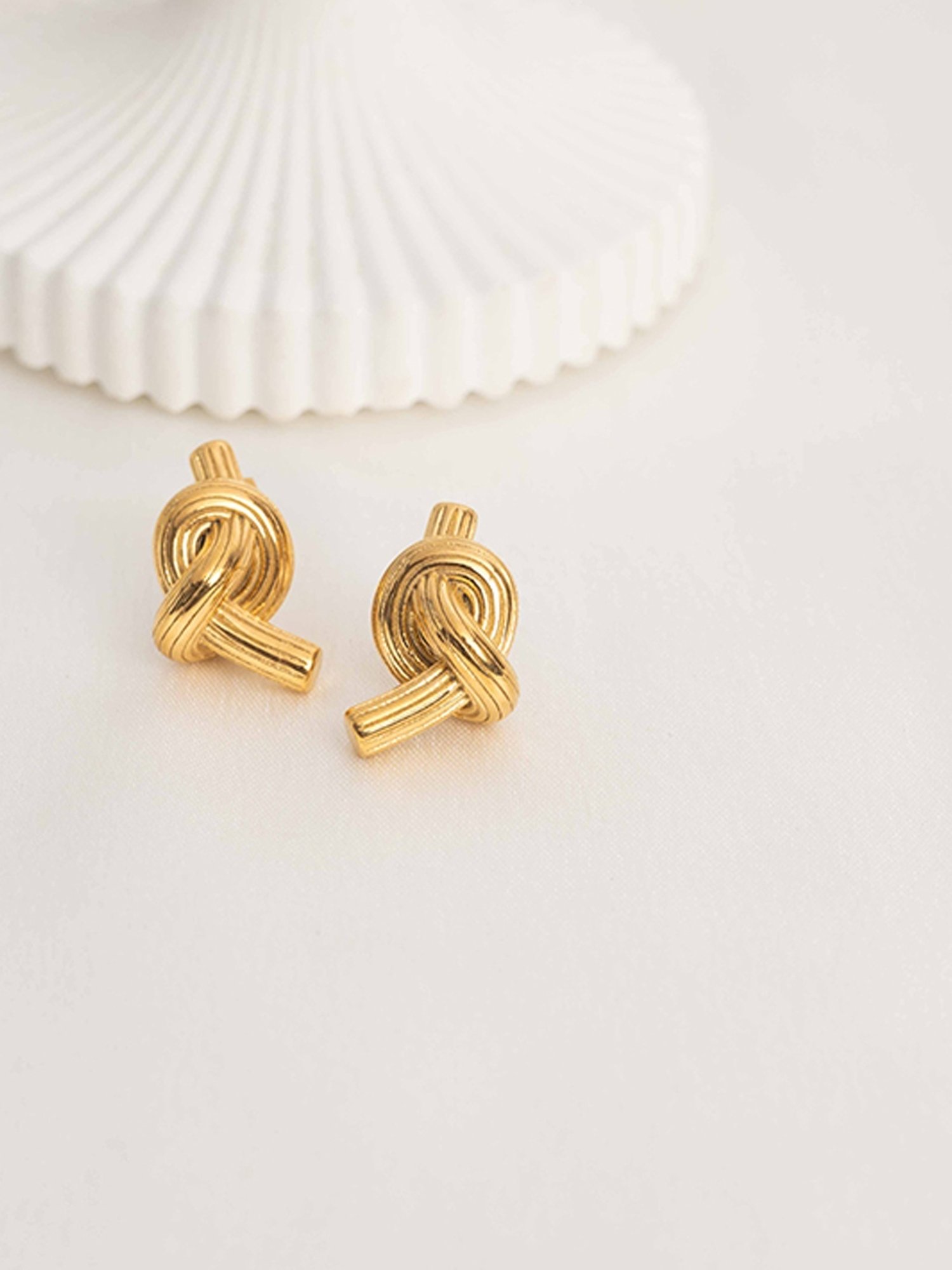 Perfectly Average Bold Knotted Studs for Women & Girls