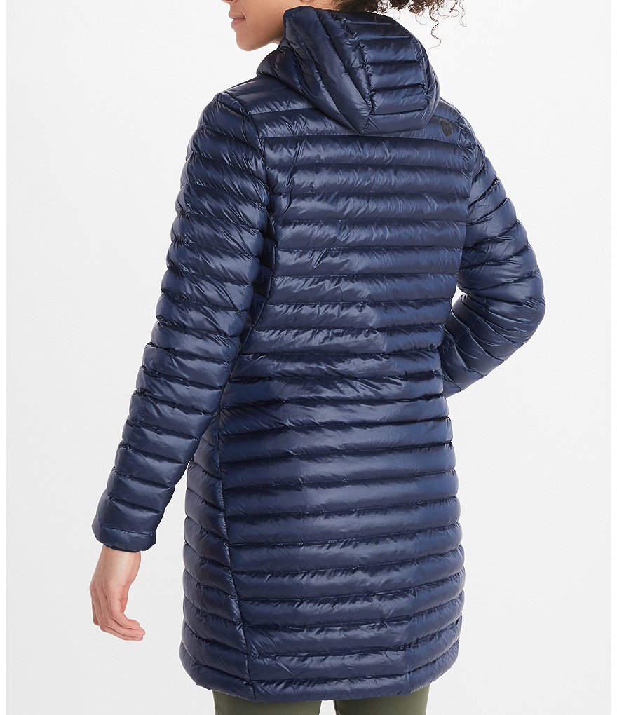 Marmot Long Avant 3M&trade; Thinsulate&trade; Featherless Hoodie Stand Collar Neck Long Sleeve Quilted Puffer Coat