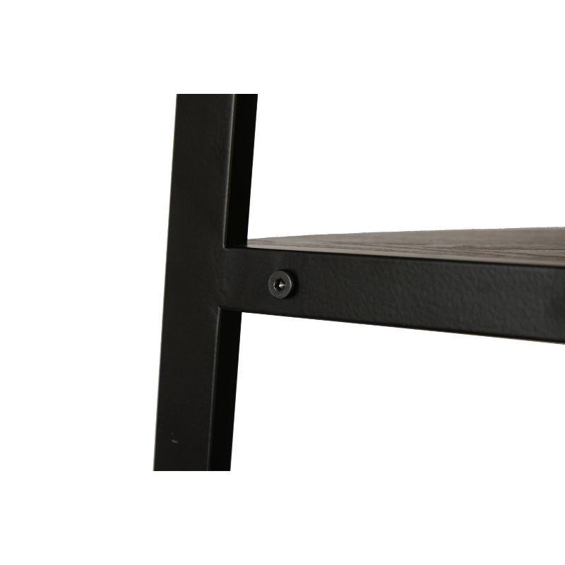 69.9" Odessa 5 Shelf Corner Bookshelf Walnut Brown - Summerland Home