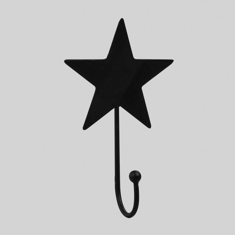 10ct Star Metal Hooks Black - Bullseye's Playground™