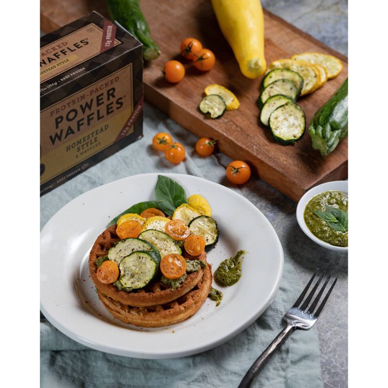 Kodiak Cakes Frozen Power Waffles Homestead Style  - 10.72oz/8ct