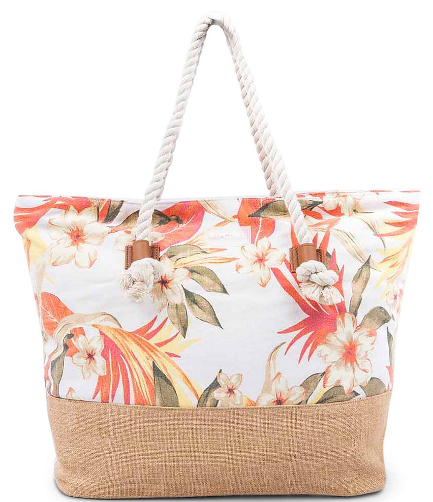 Rip Curl Canvas Multi Floral Beach Bag