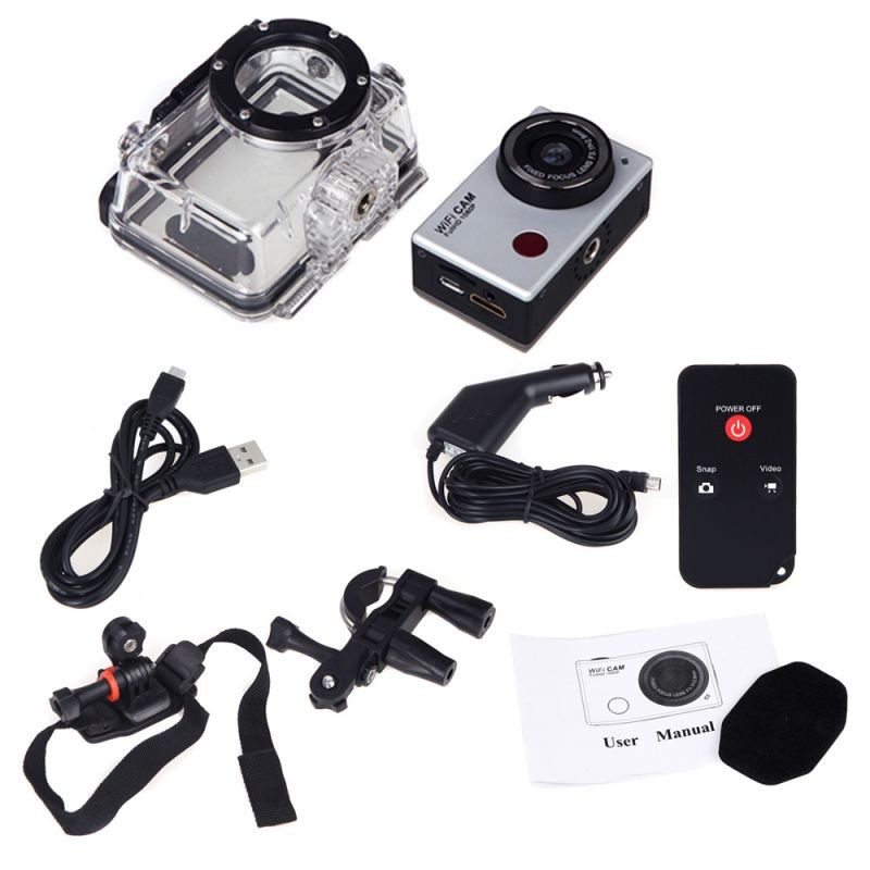 5.0MP HD 1080P Waterproof Wifi Action Sports DV Camera Camcorder IR Remote Control WDV5000