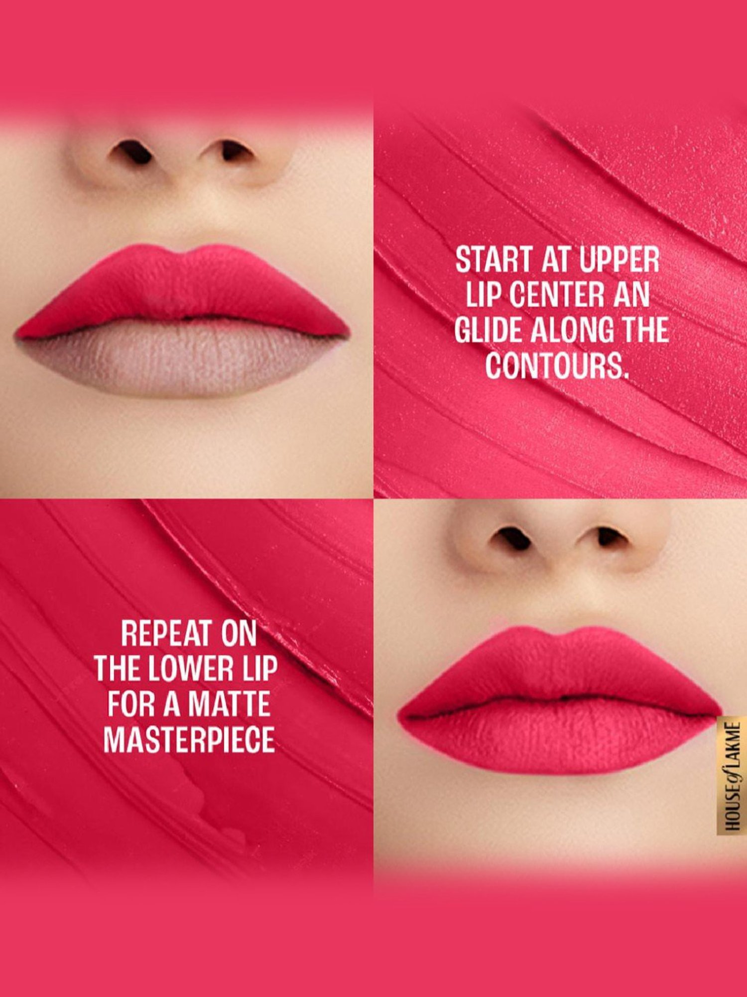 Lakme Priming Matte Lipstick Scarlet Surge - 3.6 gm